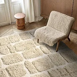 Tappeto A Pelo Lungo - Otranto Natural Cotton Shaggy (bianco)