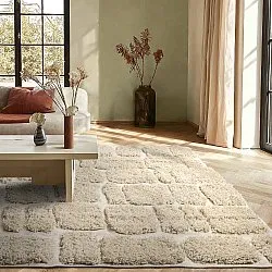 Tappeto A Pelo Lungo - Otranto Natural Cotton Shaggy (bianco)