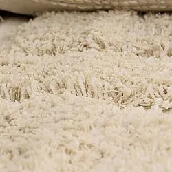 Tappeto A Pelo Lungo - Otranto Natural Cotton Shaggy (bianco)