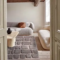 Tappeto A Pelo Lungo - Otranto Natural Cotton Shaggy (taupe)