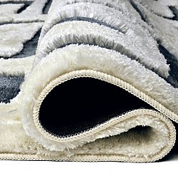 Tappeto A Pelo Lungo - Palmyra (bianco/blu navy)