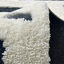 Tappeto A Pelo Lungo - Palmyra (bianco/blu navy)