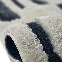 Tappeto A Pelo Lungo - Palmyra (bianco/blu navy)