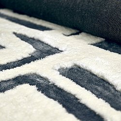 Tappeto A Pelo Lungo - Palmyra (bianco/blu navy)