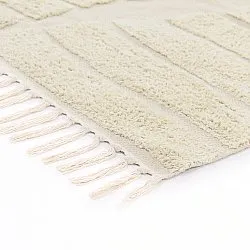 Tappeto A Pelo Lungo - Rani Natural Cotton Shaggy (beige)
