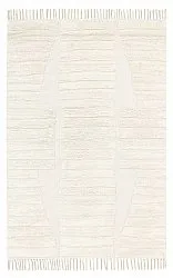 Tappeto A Pelo Lungo - Rani Natural Cotton Shaggy (bianco)