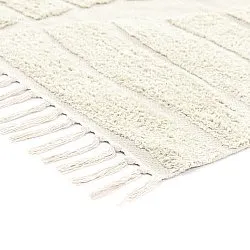 Tappeto A Pelo Lungo - Rani Natural Cotton Shaggy (bianco)