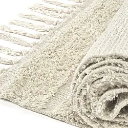 Tappeto A Pelo Lungo - Rani Natural Cotton Shaggy (bianco)