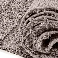 Tappeto A Pelo Lungo - Rani Natural Cotton Shaggy (tortora)