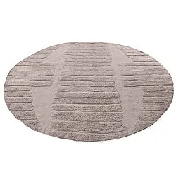 Tappeto rotondo - Rani Natural Cotton Shaggy (tortora)