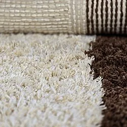 Tappeto A Pelo Lungo - Sagres Natural Cotton Shaggy (bianco sporco/marrone)