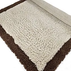 Tappeto A Pelo Lungo - Sagres Natural Cotton Shaggy (bianco sporco/marrone)
