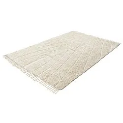 Tappeto A Pelo Lungo - Sivia Natural Cotton Shaggy (bianco)