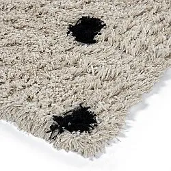 Tappeto A Pelo Lungo - Soria Natural Cotton Shaggy (bianco sporco/nero)