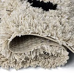 Tappeto A Pelo Lungo - Soria Natural Cotton Shaggy (bianco sporco/nero)