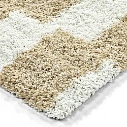 Tappeto A Pelo Lungo - Tamri (beige/bianco)