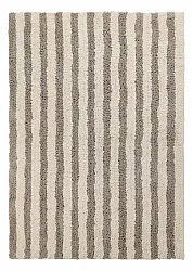 Tappeto A Pelo Lungo - Thira Stripe Cotton Shaggy (crema/taupe)