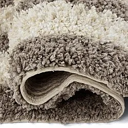 Tappeto A Pelo Lungo - Thira Stripe Cotton Shaggy (crema/taupe)