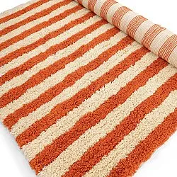 Tappeto A Pelo Lungo - Thira Stripe Cotton Shaggy (giallo chiaro/arancione chiaro)