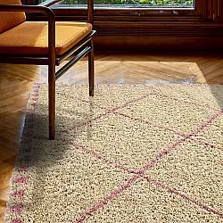Tappeto A Pelo Lungo - Tiznit (beige/rosa)