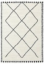Tappeto A Pelo Lungo - Tiznit (bianco/nero)