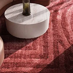 Tappeto A Pelo Lungo - Volos (rosso/rosa)