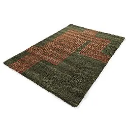 Tappeto A Pelo Lungo - Zagora (verde/arancione)
