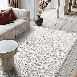 Tappeto A Pelo Lungo - Combarro Solid Cotton Shaggy (crema)