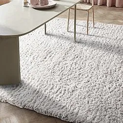 Tappeto A Pelo Lungo - Combarro Solid Cotton Shaggy (crema)