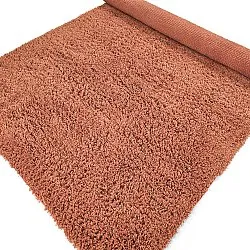 Tappeto A Pelo Lungo - Combarro Solid Cotton Shaggy (arancione chiaro)