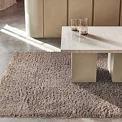 Tappeto A Pelo Lungo - Combarro Solid Cotton Shaggy (taupe)