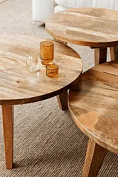 Tavolino da caffè - Vintage - 65 cm round (natura)