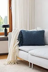 Fodera per cuscino in misto lana - Samantha (blu)