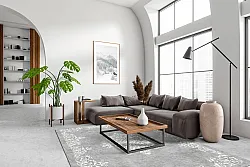Tappeto Wilton - Santi (grigio/bianco)