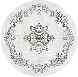 Tappeto rotondo - Santi (bianco/nero)