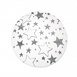 Tappeti per bambini - Bueno Stars Tondo (bianco)