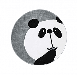 Tappeti per bambini - Bueno Panda Tondo (grigio)