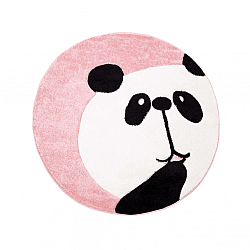 Tappeti per bambini - Bueno Panda Tondo (rosa)