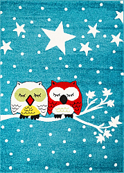 Tappeti per bambini - Moda Owls (turchese)
