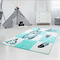Tappeti per bambini - Bueno Indian Bear (turchese)