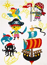 Tappeti per bambini - Moda Pirate (bianco)