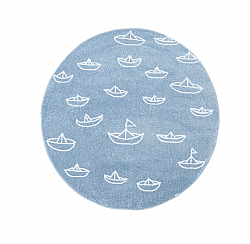 Tappeti per bambini - Bueno Sailing Boats Tondo (blu)