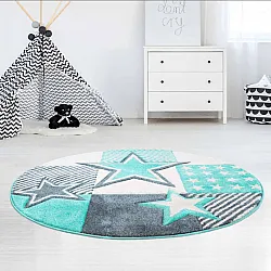 Tappeti per bambini - Bueno Night Stars Tondo (turchese)