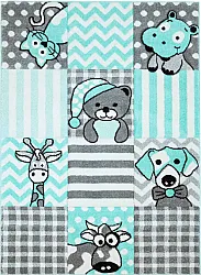Tappeti per bambini - Bueno Animals (turchese)