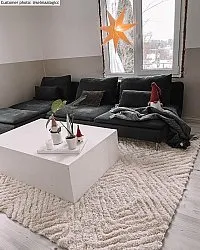 Tappeto A Pelo Lungo - Monti (offwhite)