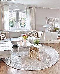 Tappeti rotondi - Otago (bianco)