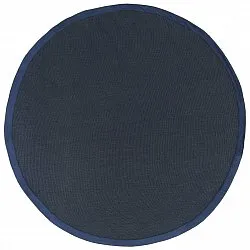 Tappeto rotondo (sisal) - Agave (blu scuro)