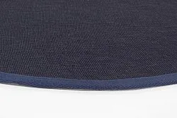 Tappeto rotondo (sisal) - Agave (blu scuro)