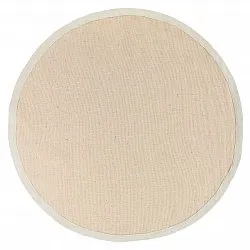 Tappeto rotondo (sisal) - Agave (beige/grigio)