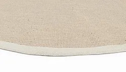 Tappeto rotondo (sisal) - Agave (beige/grigio)